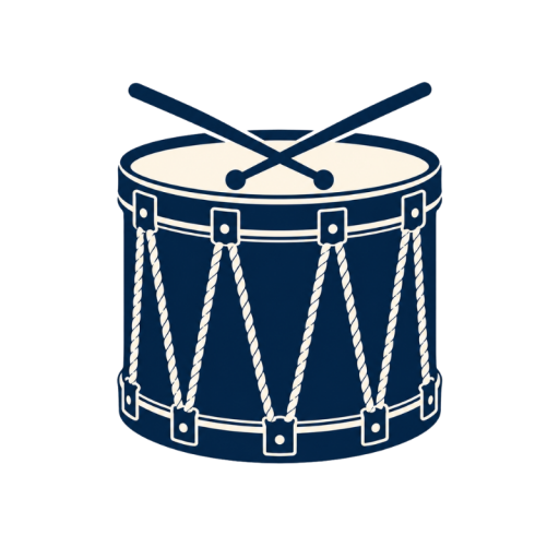Flavicon of drum and sticks for Battlefields of the American Revolution Website